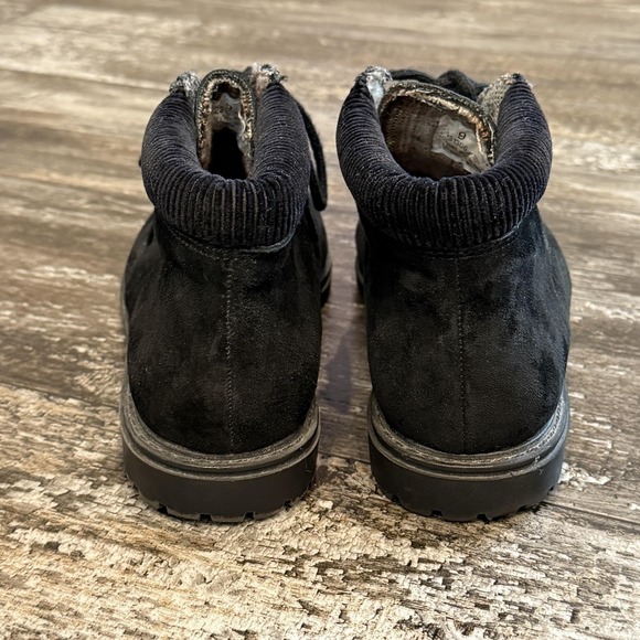 Amanda Scott Black Suede Lace Up Chukka Shoes Womens Size 9 Work Casual Comfy - Picture 5 of 9